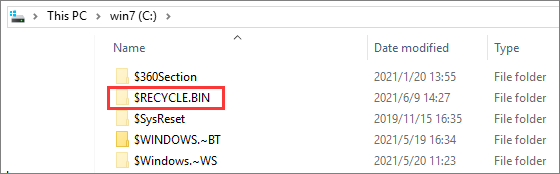 回收.bin資料夾