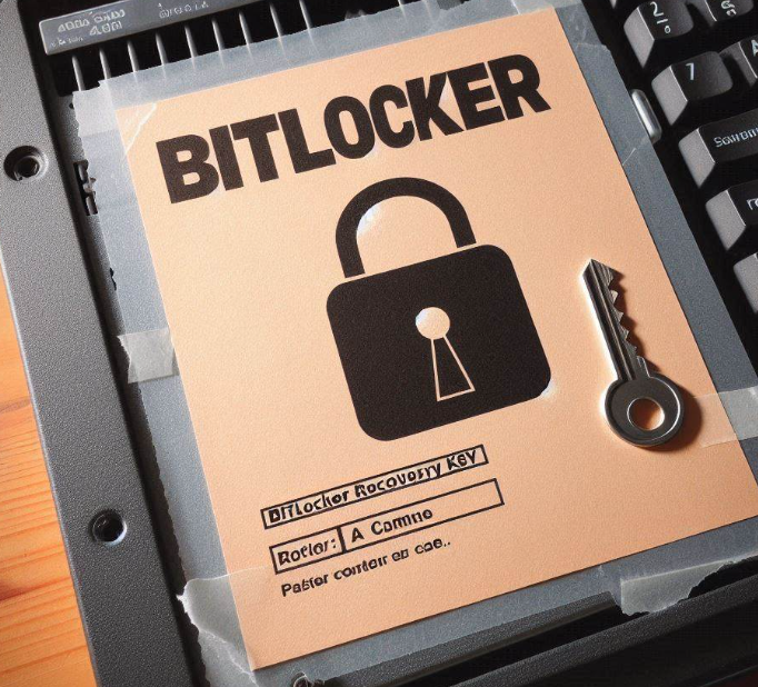 列印輸出上的 BitLocker 復原金鑰